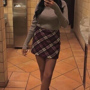Forever 21 plaid mini skirt